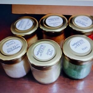 Southern Living At Home 6 Pure & Simple Mini 2" Jar Candles Assorted New in Box